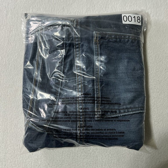 Banana Republic Straight Jeans Mens TAG 34x34 Blue Denim Dark Wash FIT 34x32.5 - Picture 17 of 17